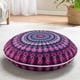 thumbnail image 1 of Almohada de suelo redonda Codi de espuma viscoelástica de 32 cm con forma de orquídea morada, 1 of 9