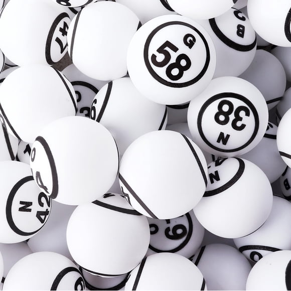 Bolas de bingo GSE Games & Sports Expert 1.5 de polipropileno blanco