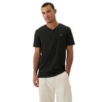 Camiseta Gap Everyday Soft Logo Con Cuello En V Para Hombre True Black Xs