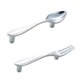 thumbnail image 4 of 2pcs Cuchara creativa en forma de tirador de cocina Armario de cocina perilla del armario Chrome, 4 of 6