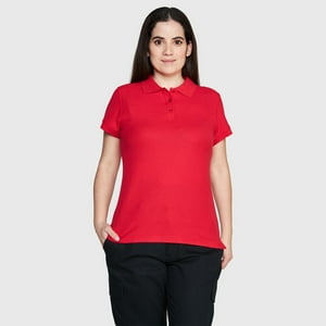 Jayson - Polera Pique Tc Mc Mujer Rojo Xs