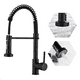 thumbnail image 2 of Grifo Llave Alta Monomando Cocina Rociador Flexible Negro, 2 of 3