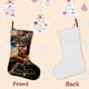 thumbnail image 3 of Black Adam Tema: Calcetines de Navidad, fino lino blanco para colgar en escaleras y chimenea, decoración navideña para el hogar, regalo de Navidad. 45cm × 32cm, 3 of 5