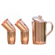 thumbnail image 1 of Set de jarra y vaso de cobre HealthGoods en cobre puro, 1 of 8