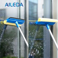 Aileda - Limpiador De Vidrios Con Mango Extensible De 47 A 73Cm
