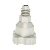 Magideal - Adaptador De Vaso Para Spray Conector De Aluminio Herramienta Para Pintura Accesorio Para Aerógrafo Conversión Fácil Adecuado Para Automóviles Barcos Plata 11Mm 14 Hilos