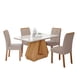 thumbnail image 1 of Comedor Agata 130 Cm + 4 Sillas Fern Beige, 1 of 8