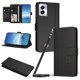 thumbnail image 1 of Funda Cartera Trébol para Motorola Moto G Power 2024 5G con Ranuras Tarjetas y Carga Inalámbrica Negro, 1 of 6