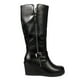 thumbnail image 1 of Bota Alta Mujer Taco Chino 66 Yassne Negro, 1 of 5