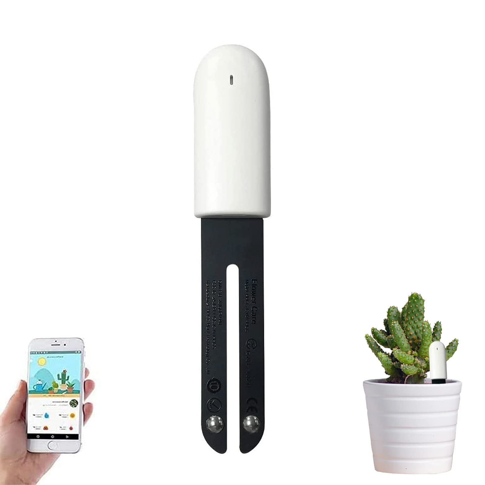 Xusx111 - Detectar Automáticamente La Humedad / Temperatura / Luz / Fertilidad, Puede Conectarse Al Teléfono Móvil A Través De Bluetooth, Sensor De Higrómetro Para Plantas De Interior (1pc)