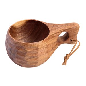 Magideal - Taza De Simple, Taza , Taza De Té Y Hecha , Con Cordón De Material Cuero Para Oficina En Hogar, Interior Y , Patrón Marrón Oscuro