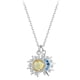 thumbnail image 1 of Collar Plata 925 Doble Dije Sol Luna y Estrellas Mujer Joyas plateado Talla única, 1 of 4