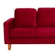 thumbnail image 2 of Sofa Venecia 3C Tela Velvet Rojo, 2 of 3