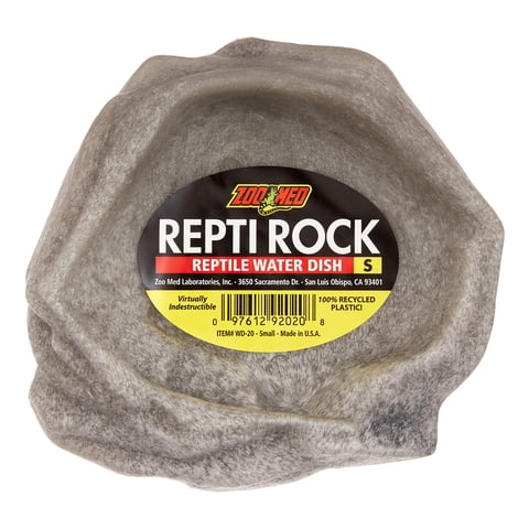 Plato De Agua Zoo Med Reptile Rock Small