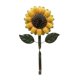 thumbnail image 2 of gancho perchero de metal con forma de girasol sombrero de pared gancho toalla amarillo, 2 of 5