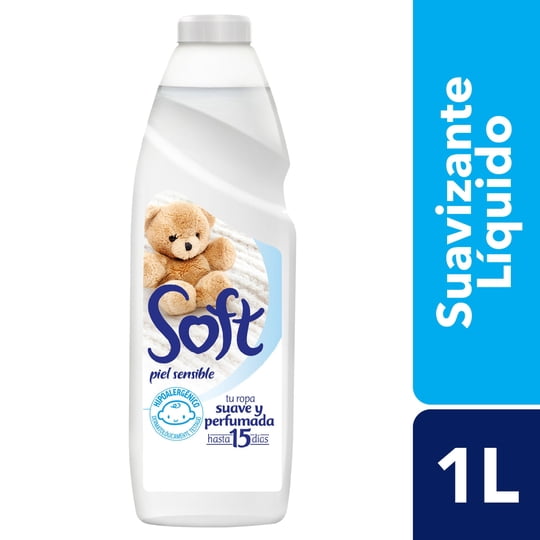 Suavizante Líquido Hipoalergénico Botella 1 L Soft