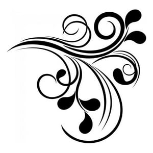 Rienda Libre Graphics - Decomural Swirl Pattern Corner Ws-18197