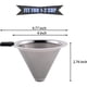 thumbnail image 2 of Filtro Café Pour Over TaoTaoTse Acero Inoxidable Pequeño, 2 of 3