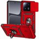 thumbnail image 1 of Funda Resistente Anillo Soporte Xiaomi 13 Pro Privacidad Cámara Montaje Magnético Rojo, 1 of 5
