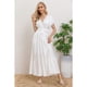 thumbnail image 2 of Maxi Vestido Largo Mujer Primavera Premium. Abertura, Cuello V 326, 2 of 3