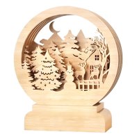 Bothyi - Escultura De Árbol De Navidad De Madera, Decoración Navideña Creativa Para El Hogar, Estudio, Sala De Oficina