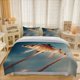 thumbnail image 1 of Eurofighter Typhoon Fighter Releases Flares And Chaff to Defend Maneuver Display Pattern Three-Piece Set Soft And Comfortable bedding, 1 of 5
