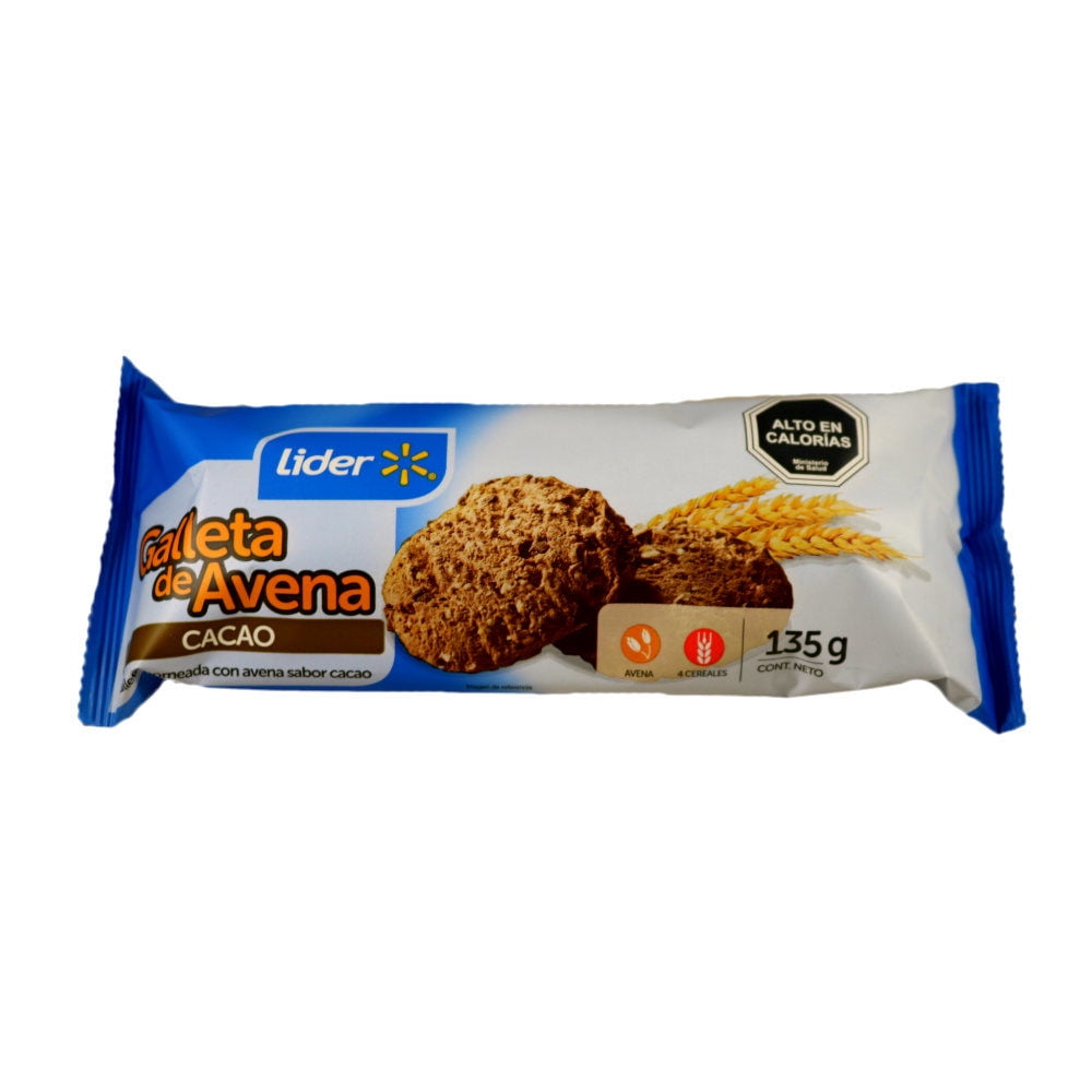 Galleta Avena Chocolate 135 g Lider