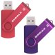 thumbnail image 1 of Memoria USB SIMMAX 32 GB Pack de 2 (Rojo y Morado) USB 2.0, 1 of 6