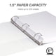 thumbnail image 3 of Binder Samsill Economy, 1.5 pulgadas, 3 anillos blancos, paquete de 4, 3 of 7