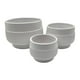 thumbnail image 3 of Macetero Maceta De Ceramica Lineas Relieve Blanco S, 3 of 9