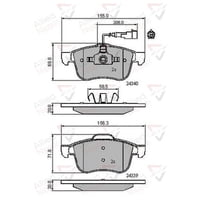 Pastillas Freno Para Auto Allied Nippon Adb11718