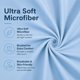 thumbnail image 4 of Funda de almohada EVOLIVE 53 × 137 cm Microfibra Azul claro, 4 of 9