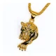 thumbnail image 4 of Collar Leopardo Acecho, Acero Inoxidable/circonitas, Regalo Dorado, 4 of 4