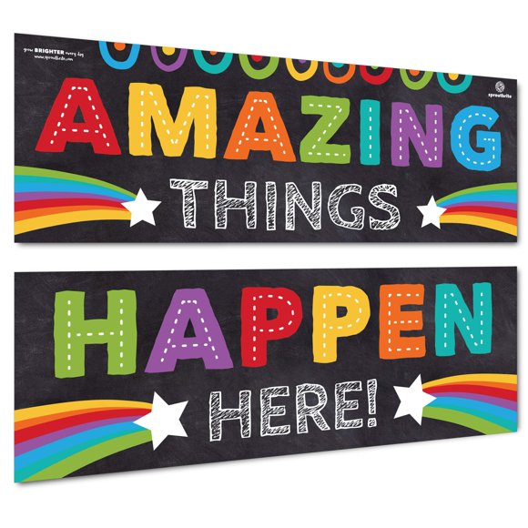 Pósteres Sproutbrite 34 x 99 cm Pack de 2 Educativos