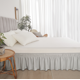 thumbnail image 3 of suxuMhao Falda de Cama Elástica Envolvente con Volantes Tamaño Twin, Plateado - Colchón de 39x75 Pulgadas Compatible con Caída de 15 Pulgadas, Falda de Ropa de Cama de 1 Pieza para Decoración de, 3 of 3