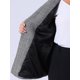 thumbnail image 5 of Agnes Orinda Blazers de Talla Grande para Mujeres Cuadros Solapa con Muesca Manga Larga Blazer Casual de Negocios 3X Negro Blanco, 5 of 8