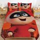thumbnail image 1 of The Incredibles Cartoon Bedding Sets Ultra Soft Skin-Friendly Duvet Cover 3 Piece, Cute Comforter Cover Bed Set for Boys Girls Kids, 1 of 5