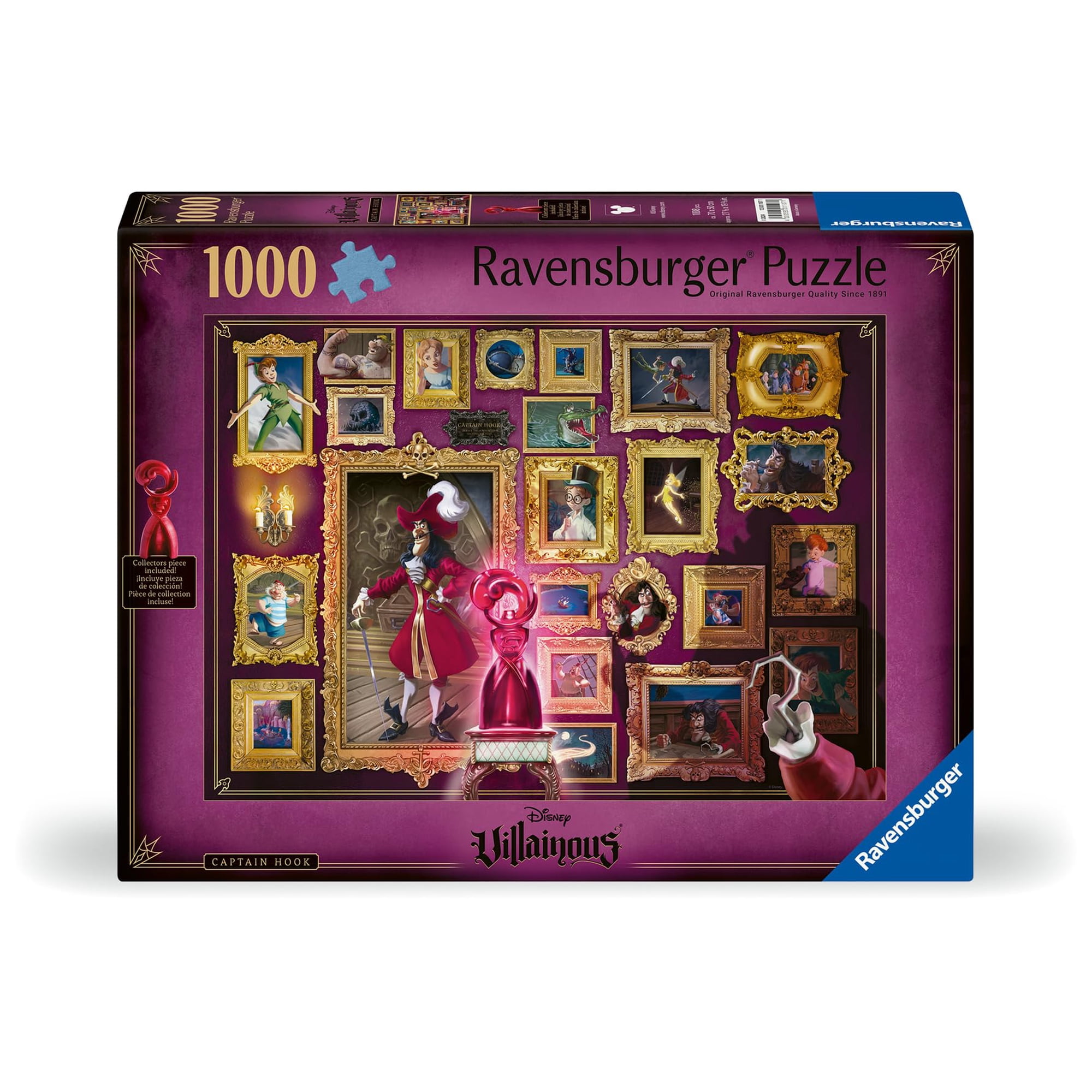 Rompecabezas Ravensburger Disney Villanous Captain Hook, 1000 Piezas
