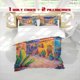 thumbnail image 1 of 3pcs Southern European Landscape Print Three Piece Bedding Set Soft Quilt Cover And Two Pillowcases, 1 of 5