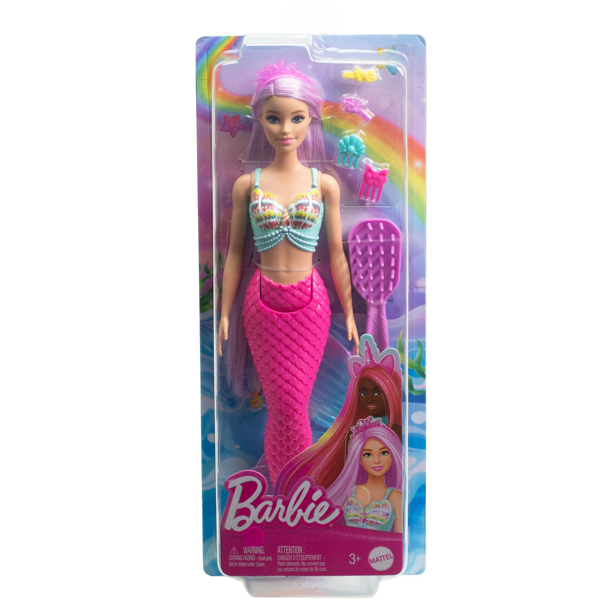 Muñeca Barbie Cabello Largo Sirena