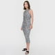 thumbnail image 4 of Vestido Mujer Largo Rib Animal Print Café Corona, 4 of 5