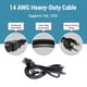 thumbnail image 5 of Cablesandkits Cable De Alimentación De Corriente Alterna De 3 Clavijas 10 Pies (3 M) 15 A 125 V, 5 of 7