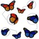 thumbnail image 4 of Applique de tela AUGSUN 40 piezas mariposa para planchar, 4 of 7