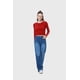 thumbnail image 4 of Polera Mujer Líneas Rojo, 4 of 4