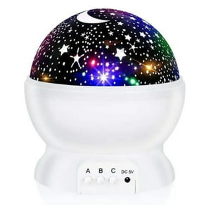 Genérico - Lampara Espanta Cuco Proyector Luces Led Estrellas Usb