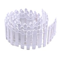 Magideal - Valla De Jardín De Hadas En Miniatura, Valla De Madera Para Exteriores, Micropaisaje, Decoración De Jardín De 90X5Cm Para Decoración De Casa De Muñeca Blanco
