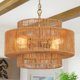 thumbnail image 1 of Candelabro Widluth 45 cm Dorado de Ratán 4 Luces Boho, 1 of 9