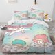 thumbnail image 1 of 3D Little Twin Star Cartoon Comforter Bedding Set,Duvet Cover Bed Set Quilt Cover Pillowcase,Queen Bedding Set Adult Girl, 1 of 5