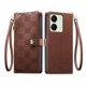 thumbnail image 1 of Funda Billetera con Cierre para [Xiaomi Redmi 13C] con Tarjetero, Soporte y Correa de ManoMarrón, 1 of 5