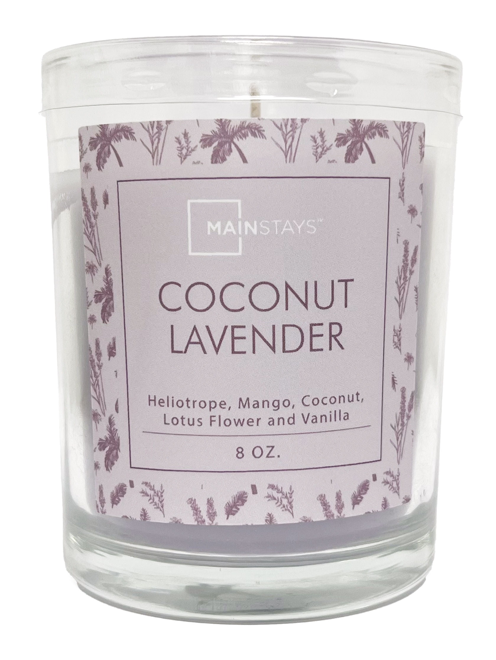 Mainstays - Velas Y Esencias Aromática Coconut Milk & Lavender Morado